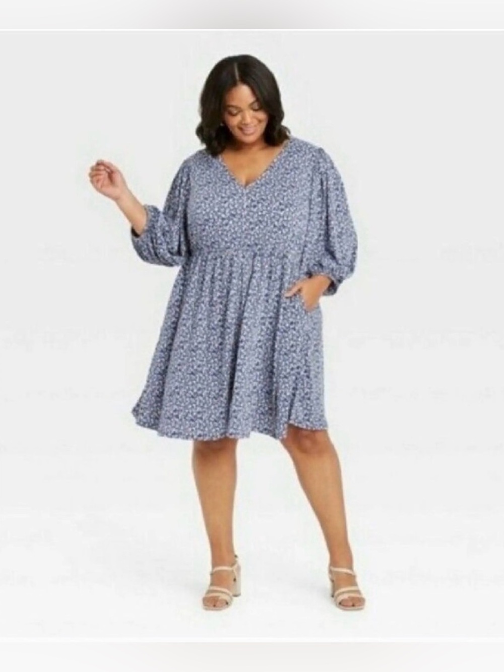 Balloon Sleeve Dress
